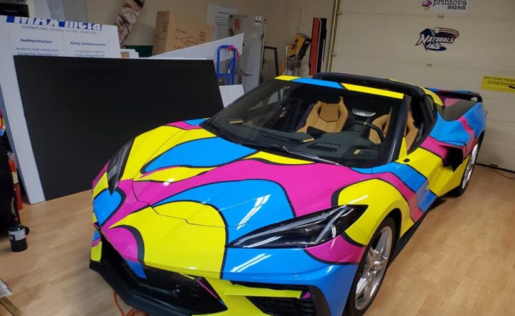 C8 Corvette With Drug-Like Wrap Looking Unbelievable